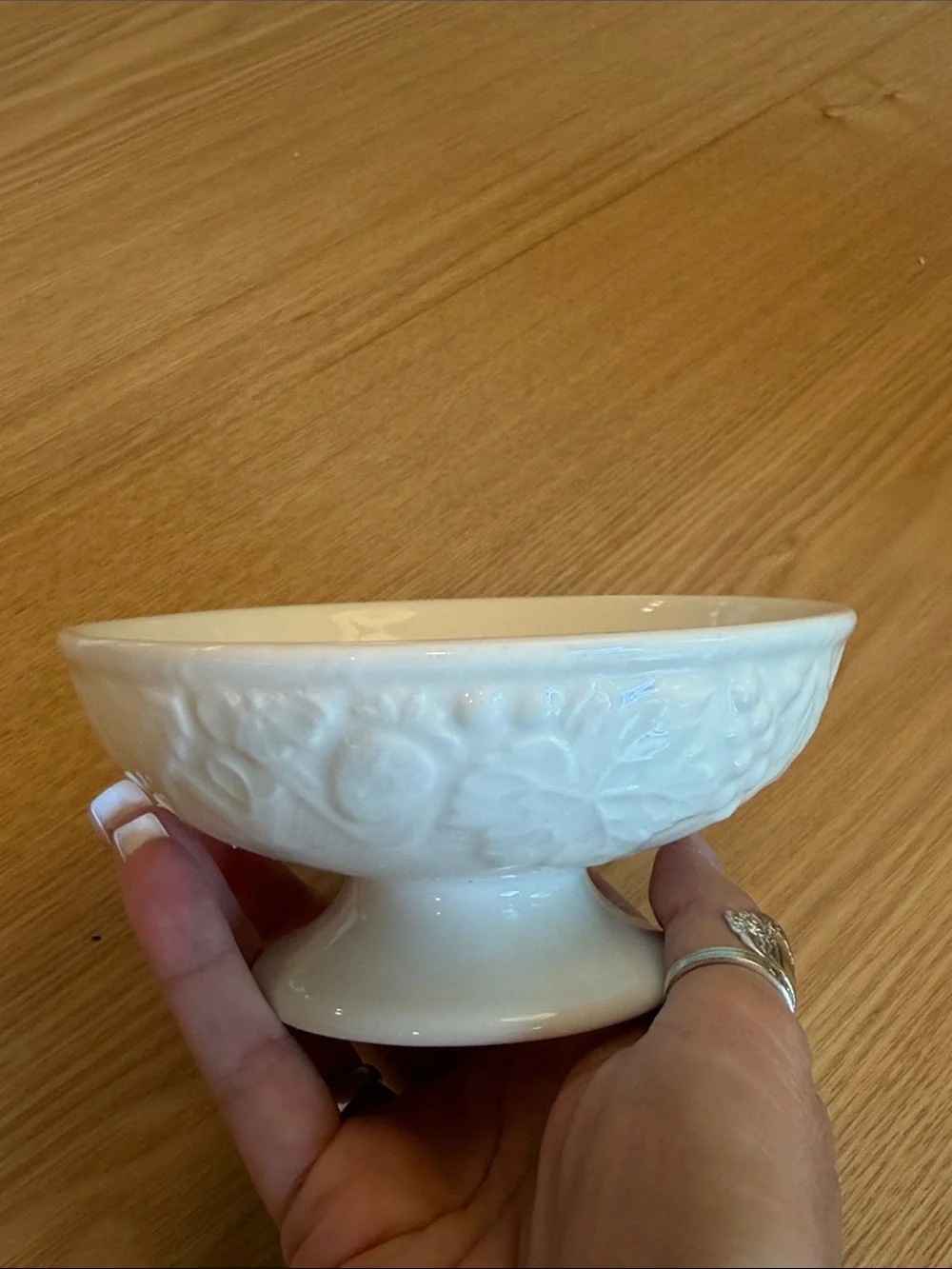 Mikasa English Countryside White Snack Bowl/Dip Or Sherbet